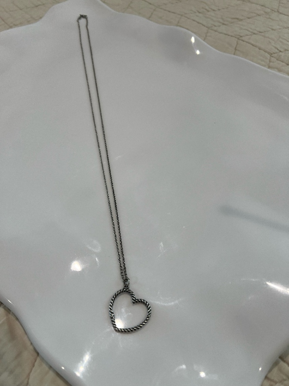 James Avery Changeable Heart Charm Necklace